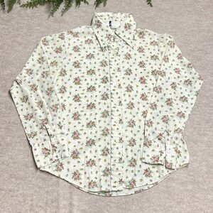 Vintage Cottagecore Prairie Ditsy Floral 70's Western Boho Chic Dagger Collar B3